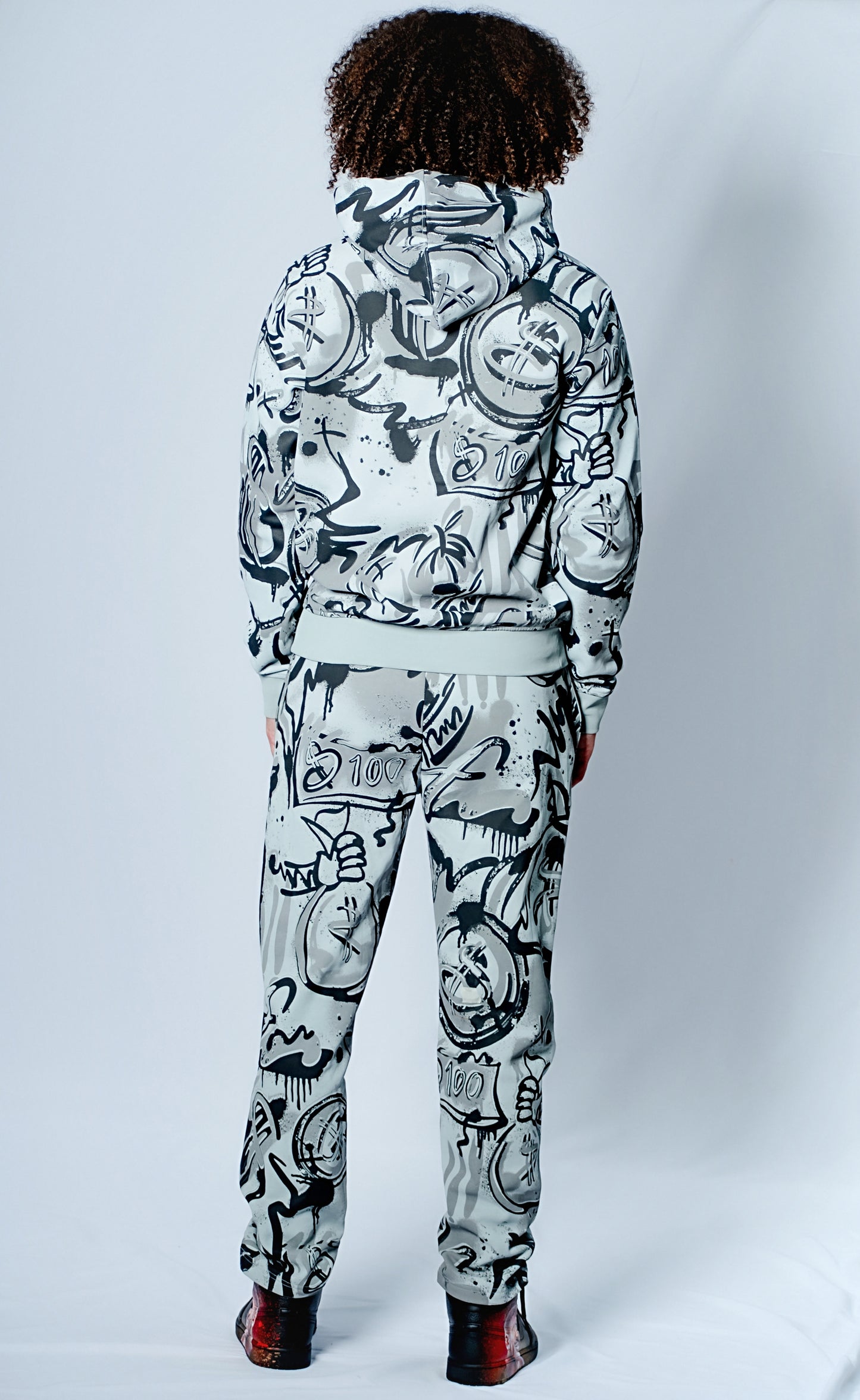 DonDunk Money Print Zip Up Jumper (men)