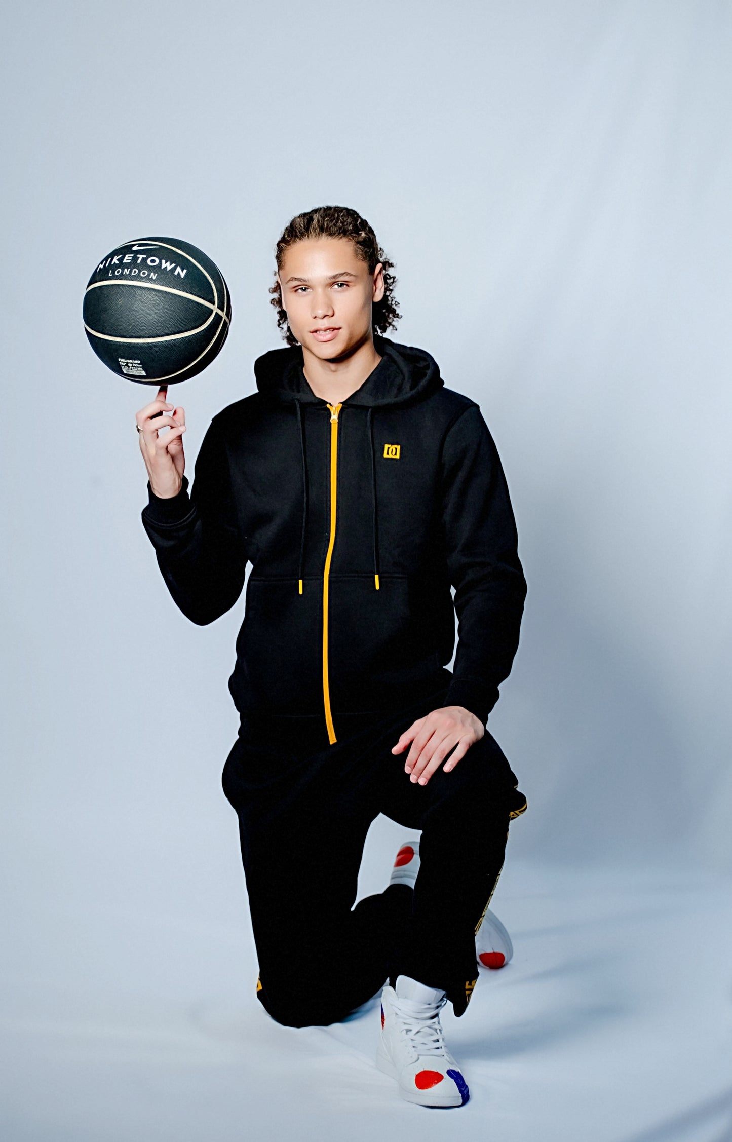 DonDunk Wolf Print Zip Up Hoodie (men)