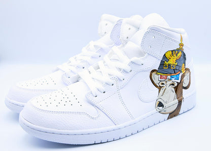 'Bored Ape' NFT White Air Jordan 1s