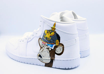 'Bored Ape' NFT White Air Jordan 1s